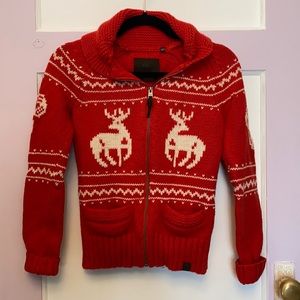 ARITZIA SEA TO SKY REINDEER SWEATER